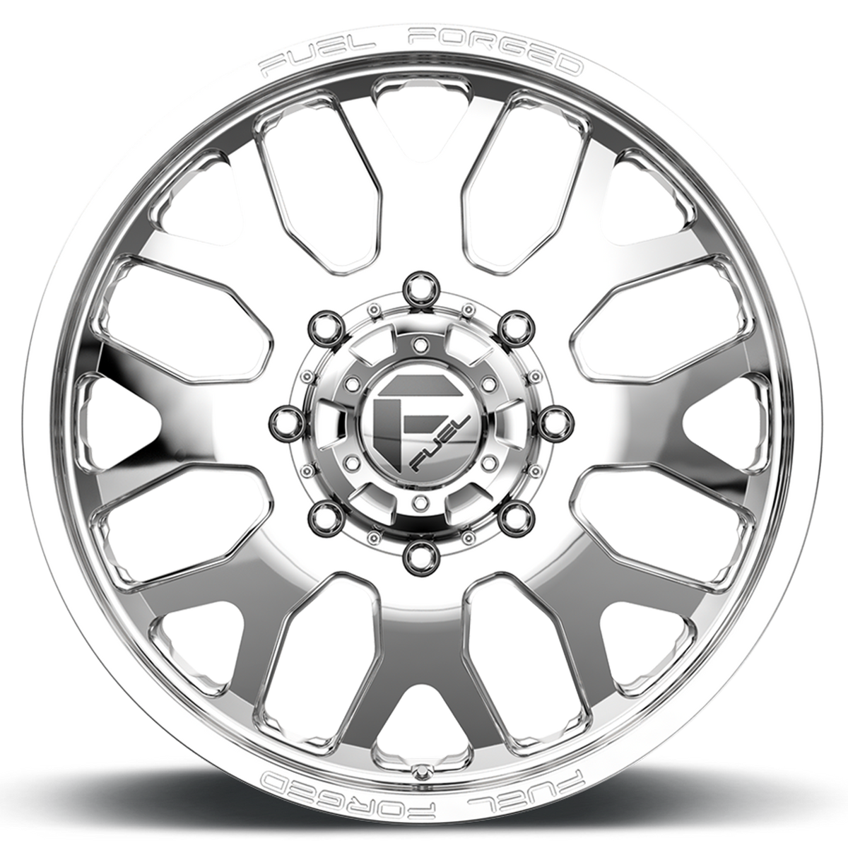 Dually Wheels 24X8.25 FF19D Dually DE19 PO Polished Fuel Off Road Wheels