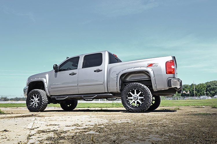 Chevrolet Pocket Fender Flares w/Rivets 07-13 Silverado 1500 5 Foot 8 Inch Bed Rough Country