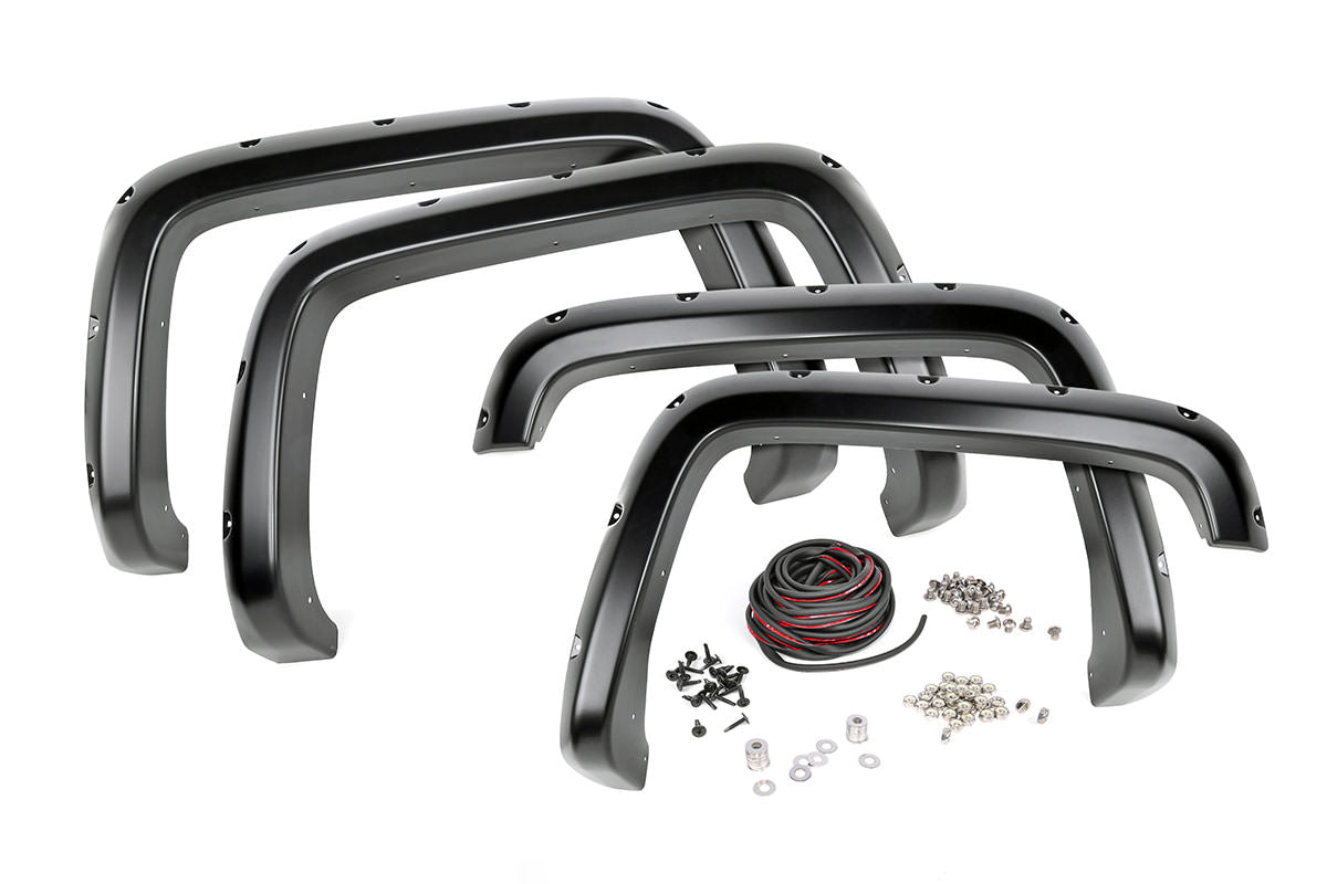 Chevrolet Pocket Fender Flares w/Rivets 14-15 Silverado 1500 5 Foot 8 Inch Bed Rough Country