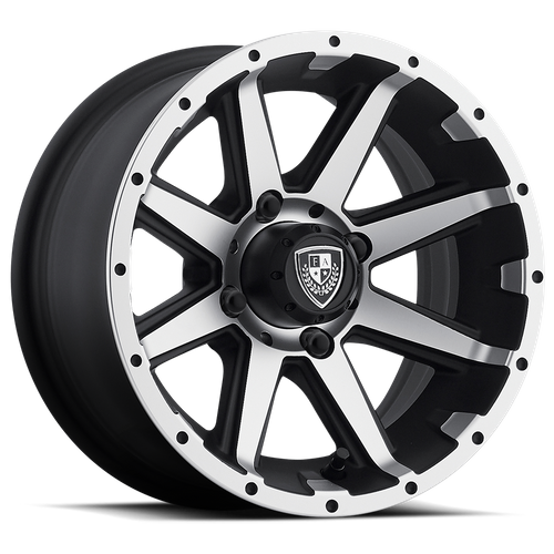 REBEL UTV 12X6 MACH MATTE BLACK -23MM