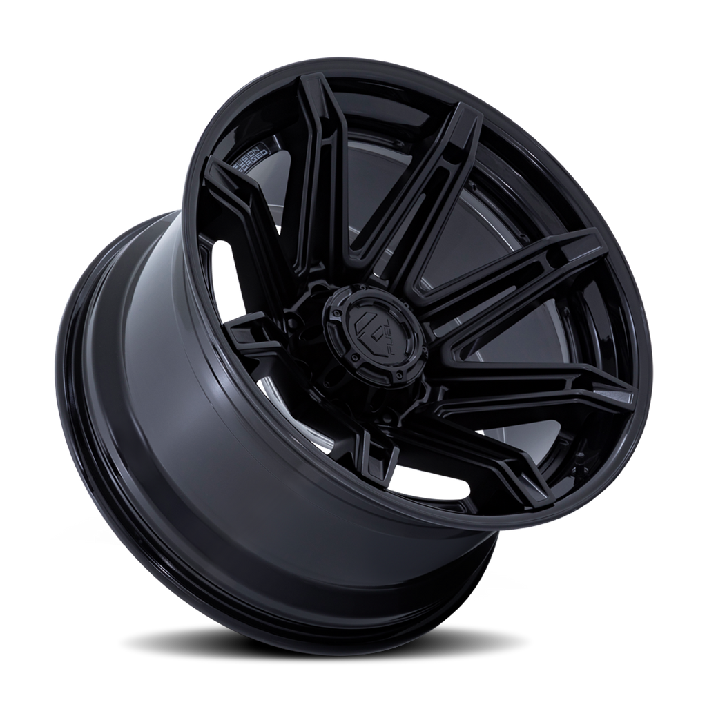 Aluminum Wheels 20X10 Brawl FC401MX Matte Black/Gloss Black Lip Fuel Off Road Wheels