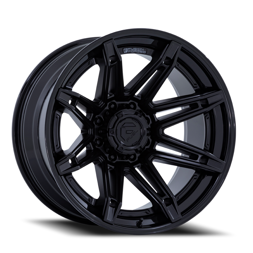Aluminum Wheels 24X12 Brawl FC401MX Matte Black/Gloss Black Lip Fuel Off Road Wheels