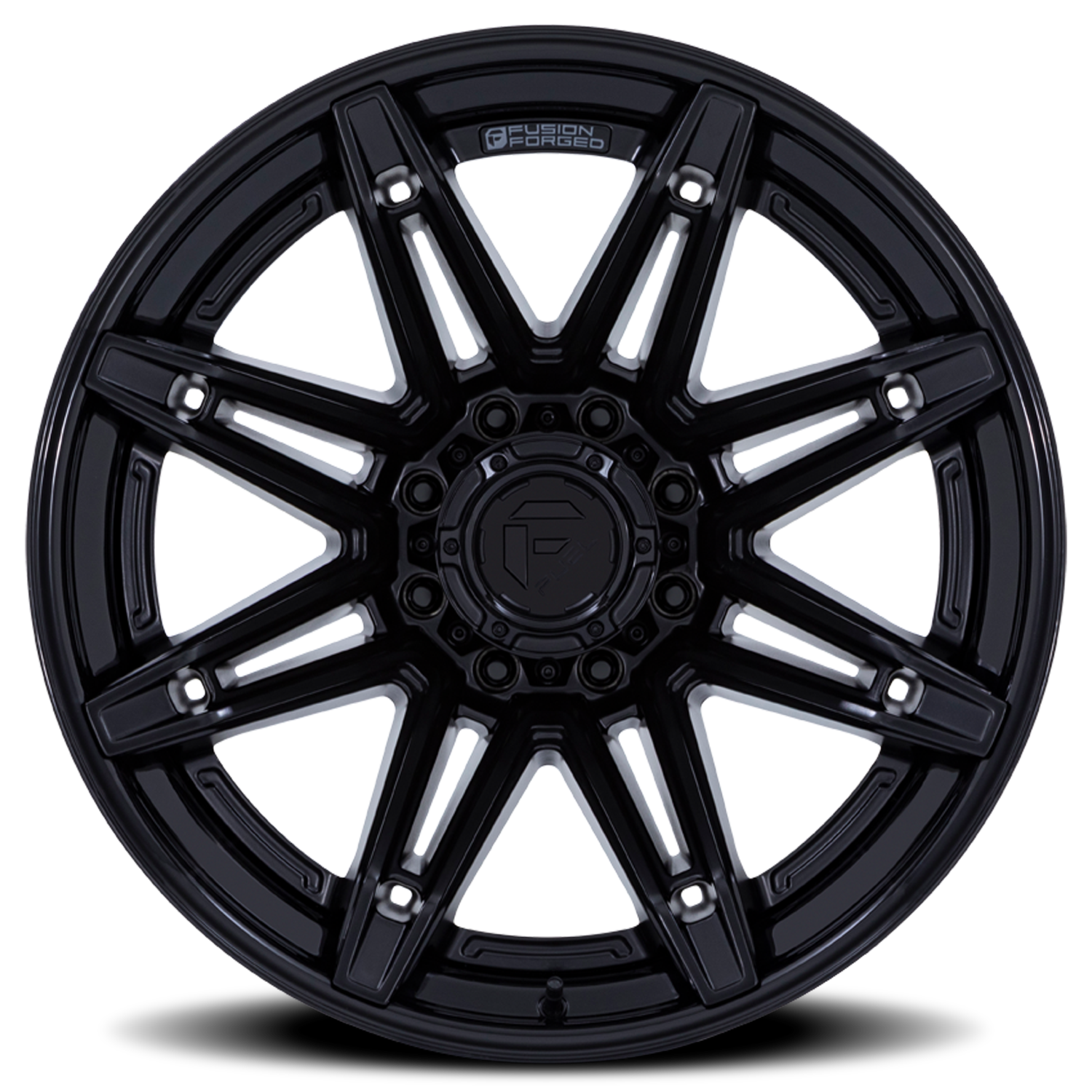 Aluminum Wheels 24X12 Brawl FC401MX Matte Black/Gloss Black Lip Fuel Off Road Wheels