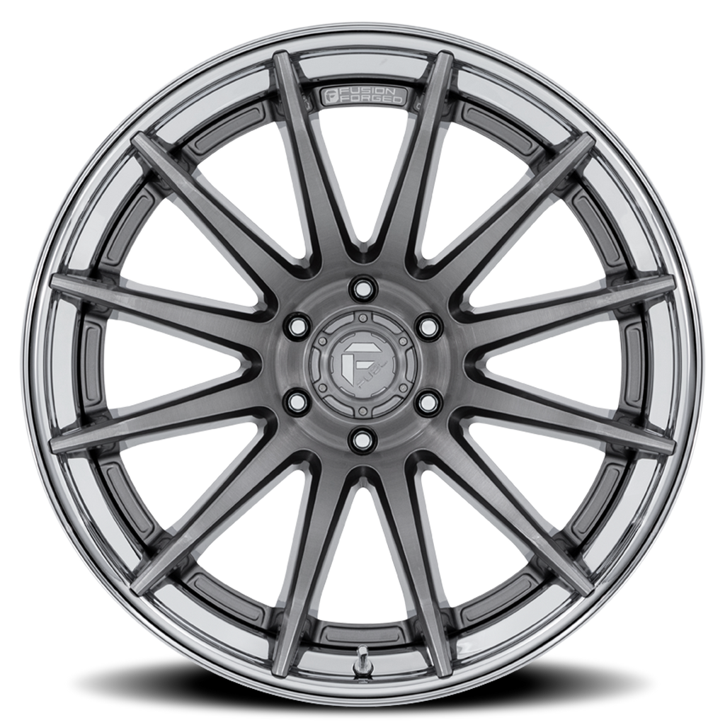 Aluminum Wheels 22X12 Burn FC403AP Platinum Silver Chrome Lip Fuel Off Road Wheels