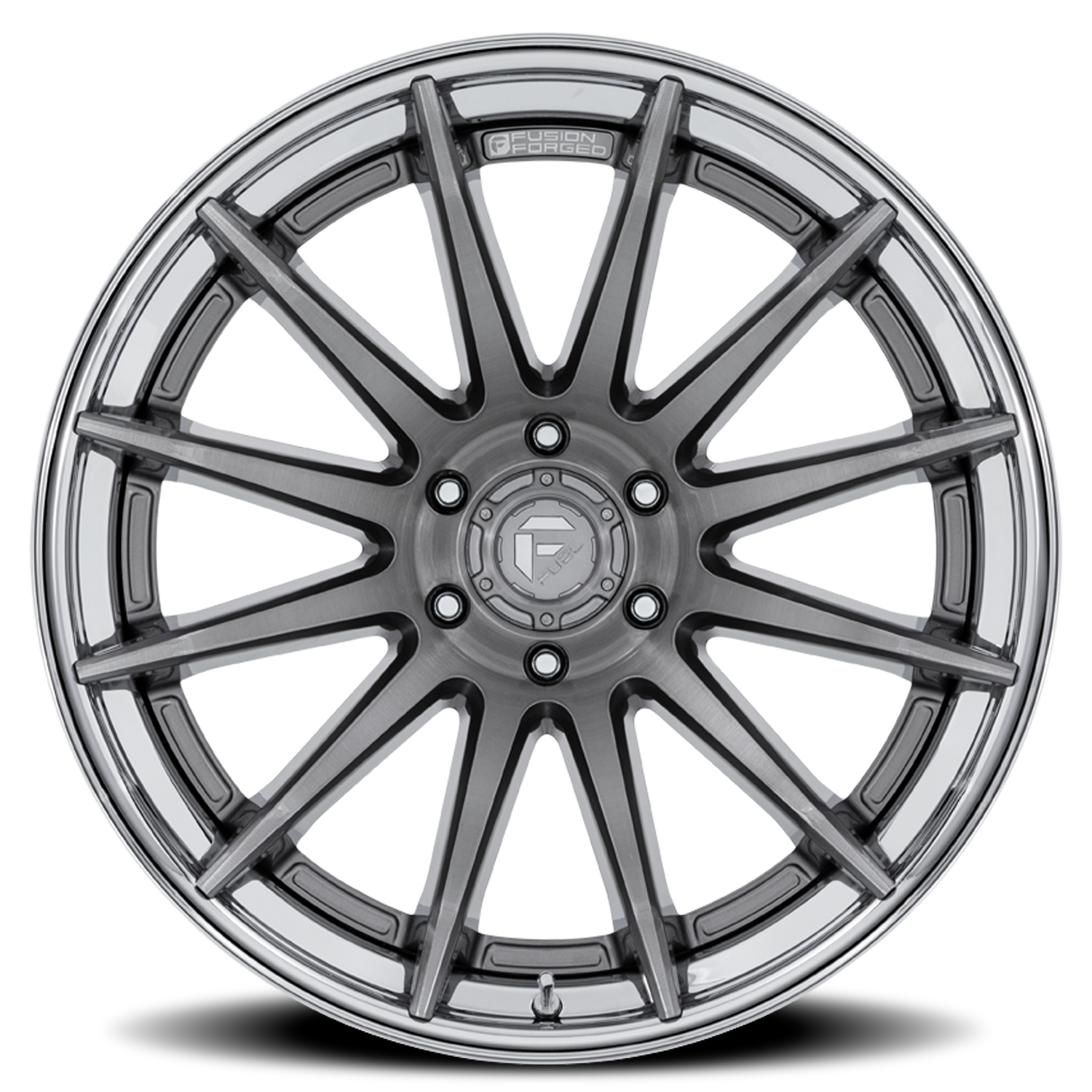 Aluminum Wheels 22X12 Burn FC403AP Platinum Silver Chrome Lip Fuel Off Road Wheels
