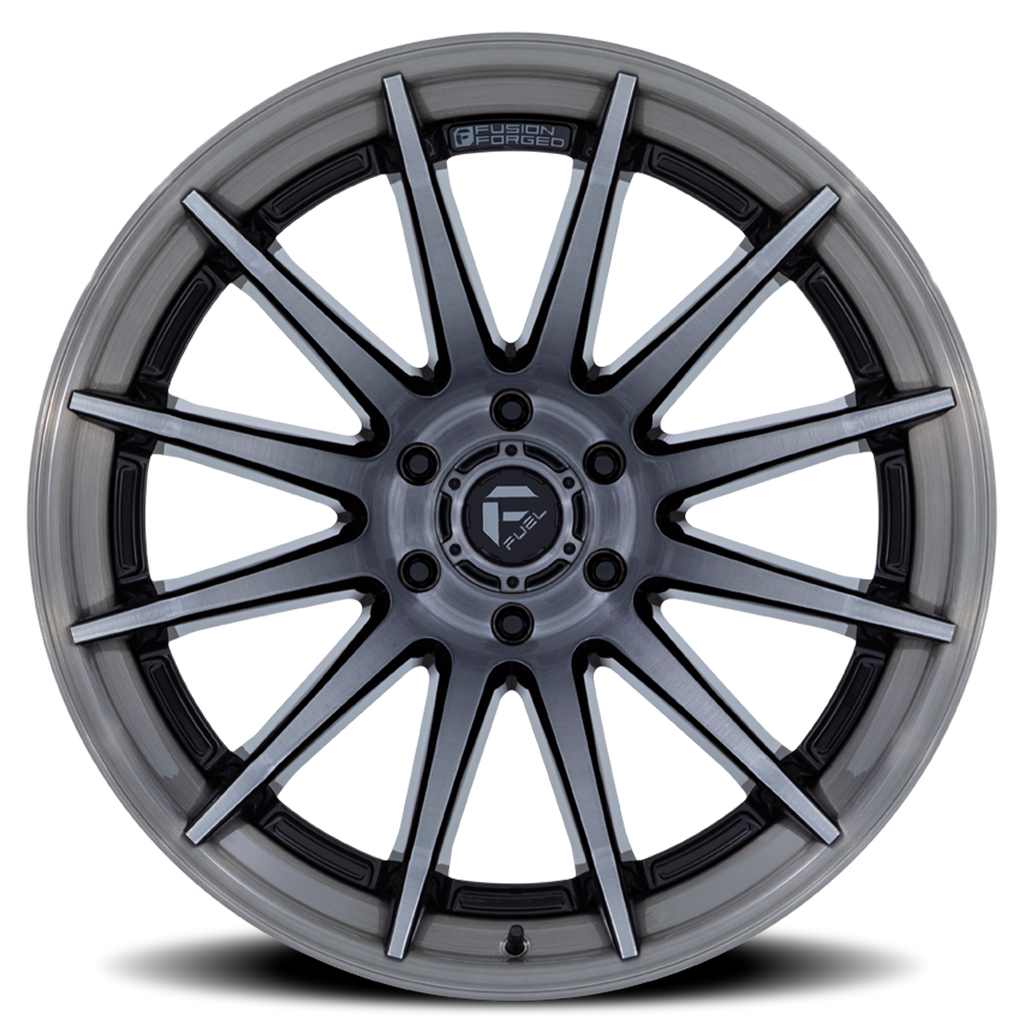 Aluminum Wheels 22X12 Burn FC403AP Platinum Silver Chrome Lip Fuel Off Road Wheels