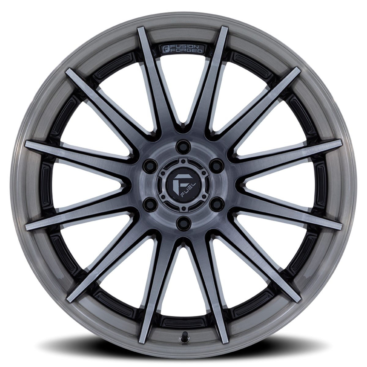 Aluminum Wheels 22X12 Burn FC403AP Platinum Silver Chrome Lip Fuel Off Road Wheels
