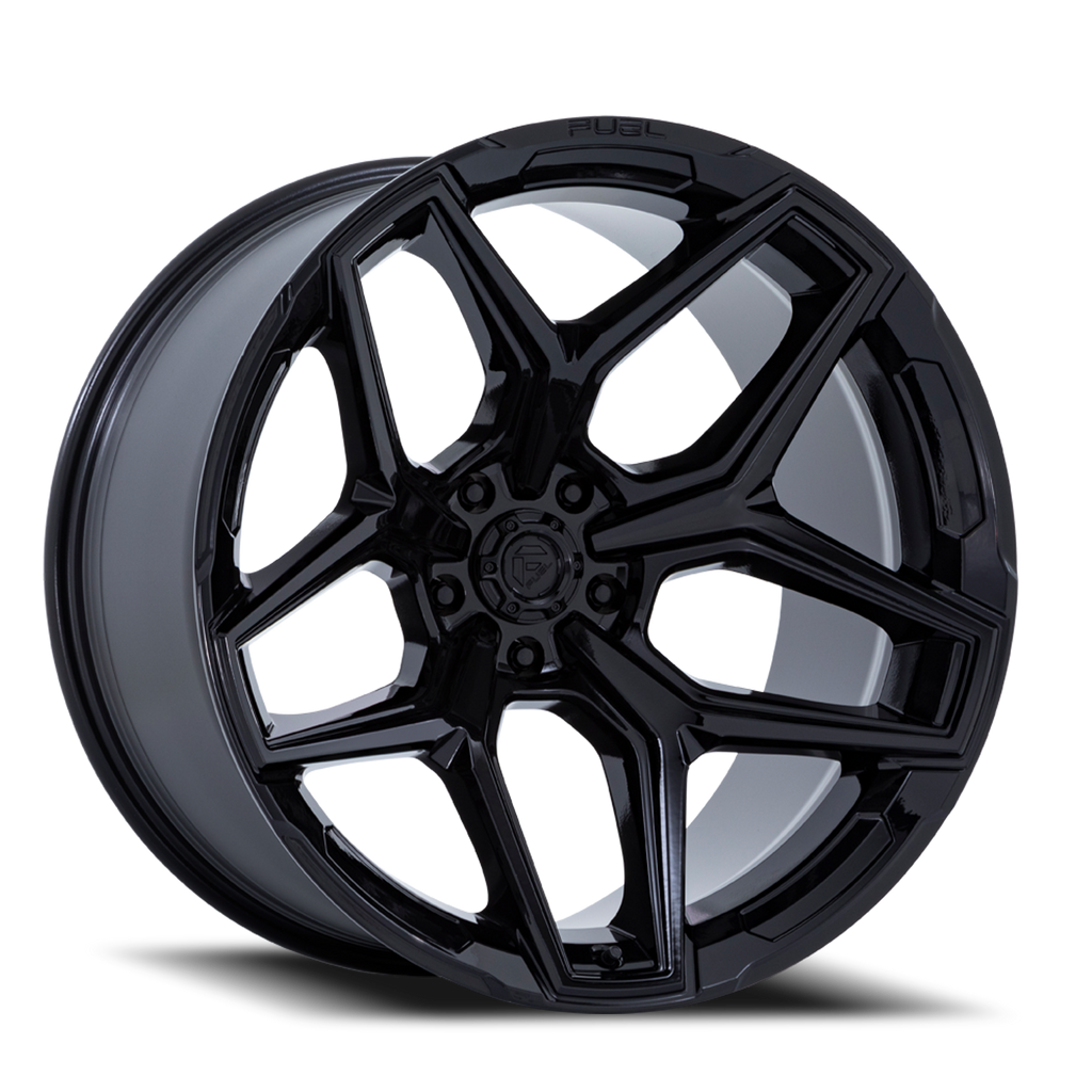 Aluminum Wheels 18X9 Flux 6 FC854BX Gloss Black Fuel Off Road Wheels