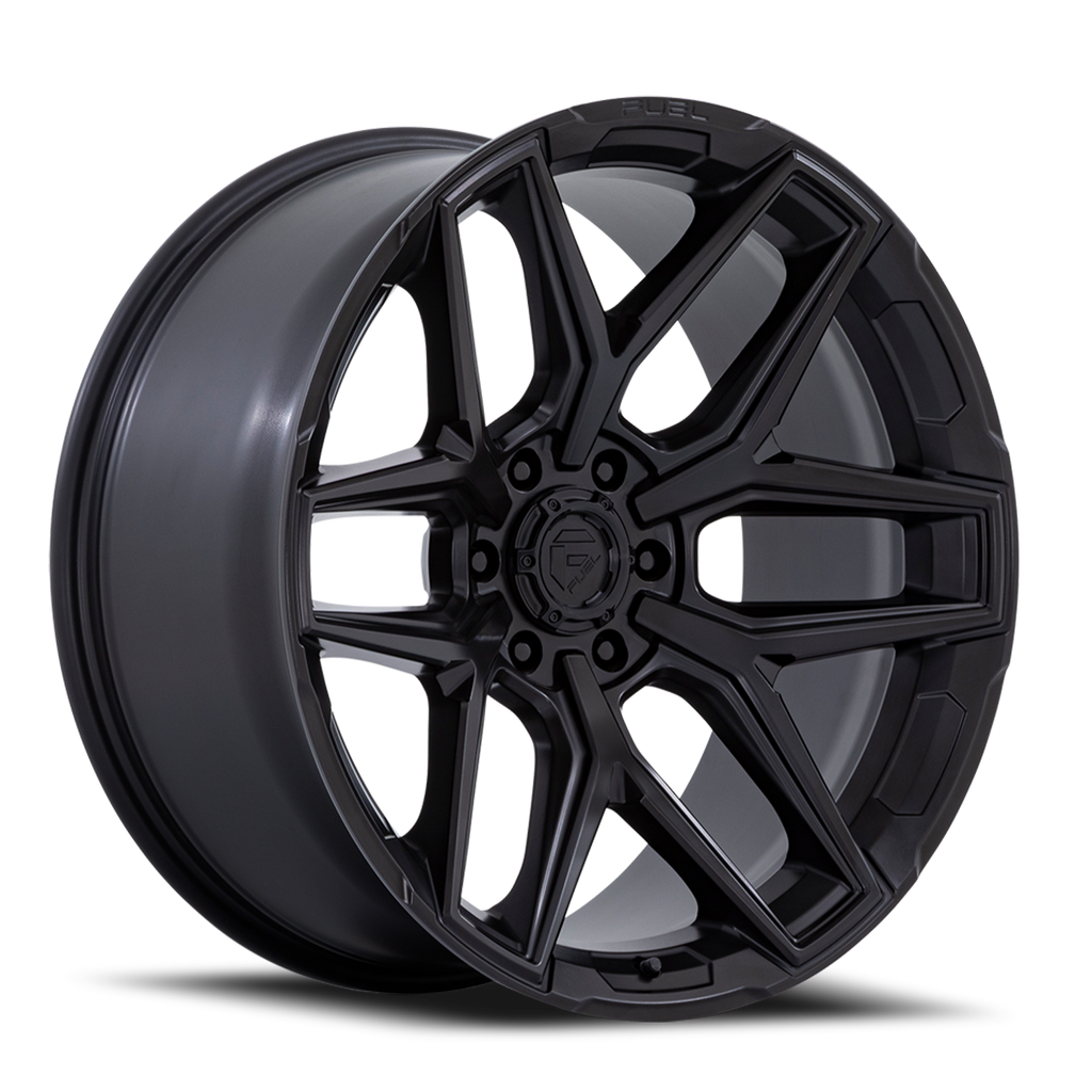 Aluminum Wheels 20X9 Flux 6 FC854MX Blackout Fuel Off Road Wheels
