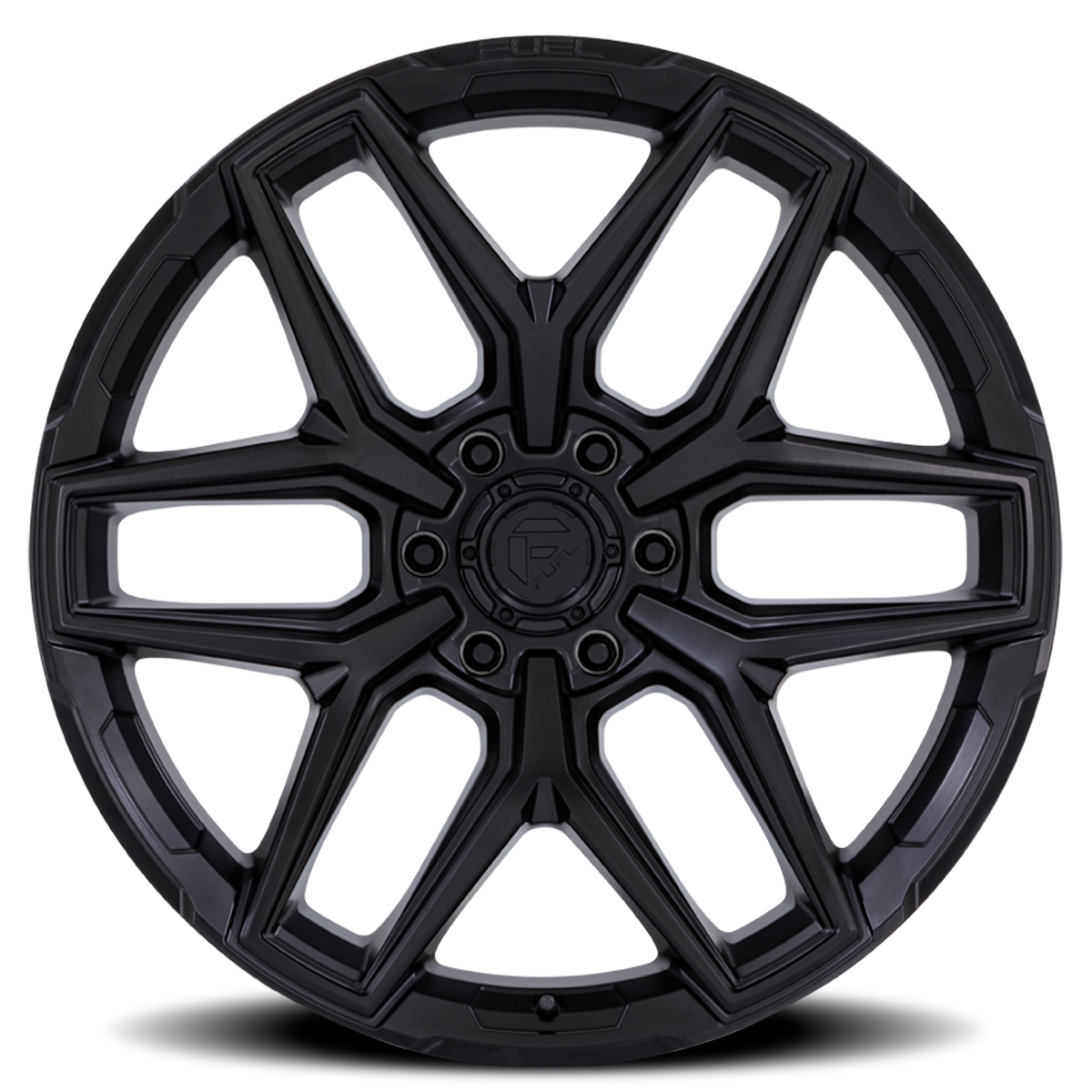 Aluminum Wheels 20X9 Flux 6 FC854MX Blackout Fuel Off Road Wheels