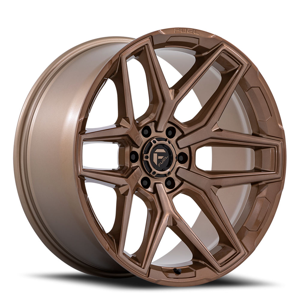 Aluminum Wheels 18X9 Flux 6 FC854ZR Platinum Bronze Fuel Off Road Wheels