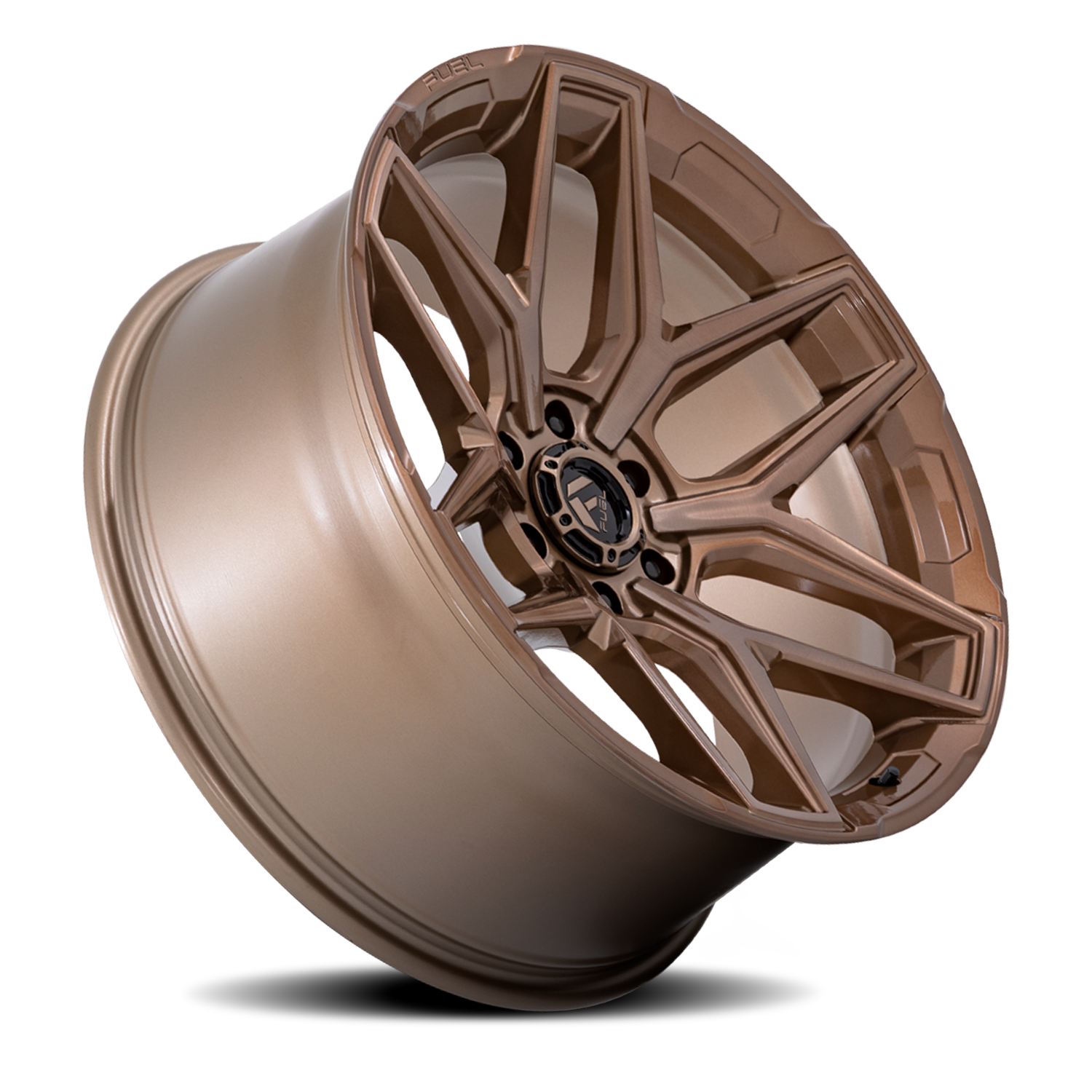 Aluminum Wheels 18X9 Flux 6 FC854ZR Platinum Bronze Fuel Off Road Wheels