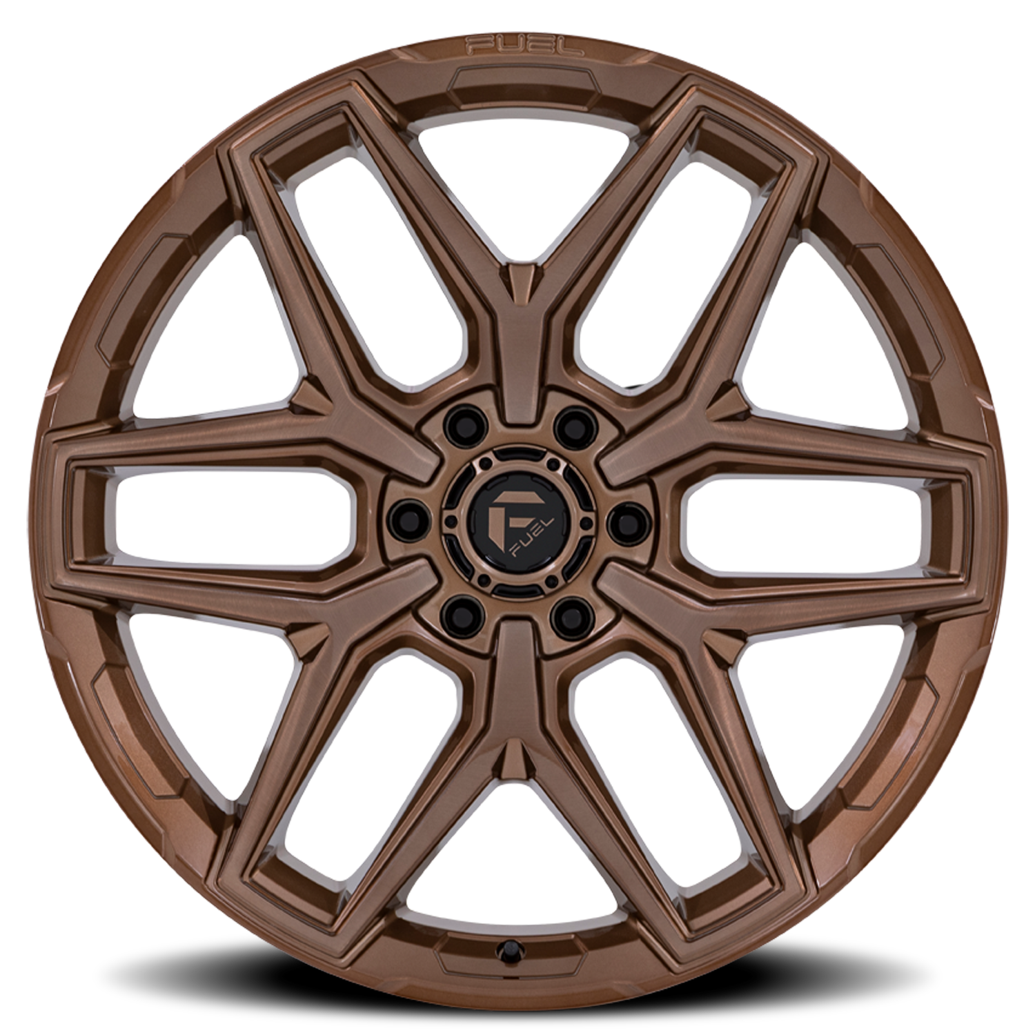Aluminum Wheels 18X9 Flux 6 FC854ZR Platinum Bronze Fuel Off Road Wheels