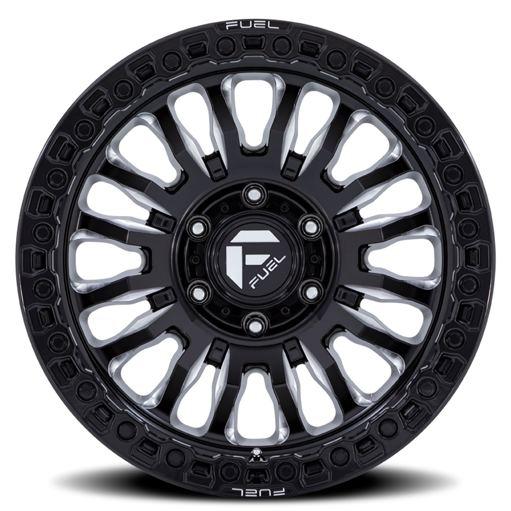 Aluminum Wheels 17X9 Rincon SBL FC857BE  Gloss Black Milled Fuel Off Road Wheels
