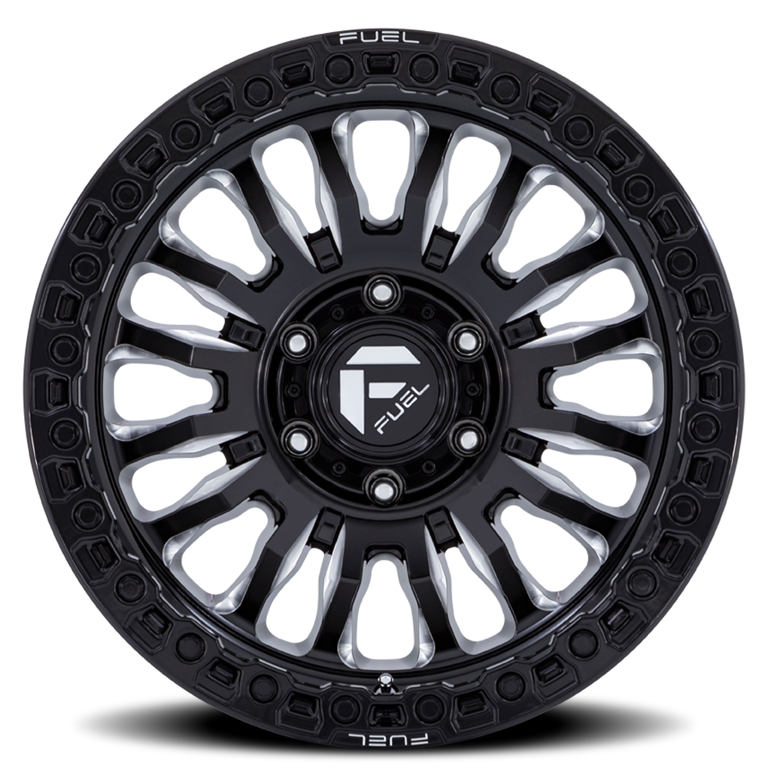Aluminum Wheels 17X9 Rincon SBL FC857BE  Gloss Black Milled Fuel Off Road Wheels
