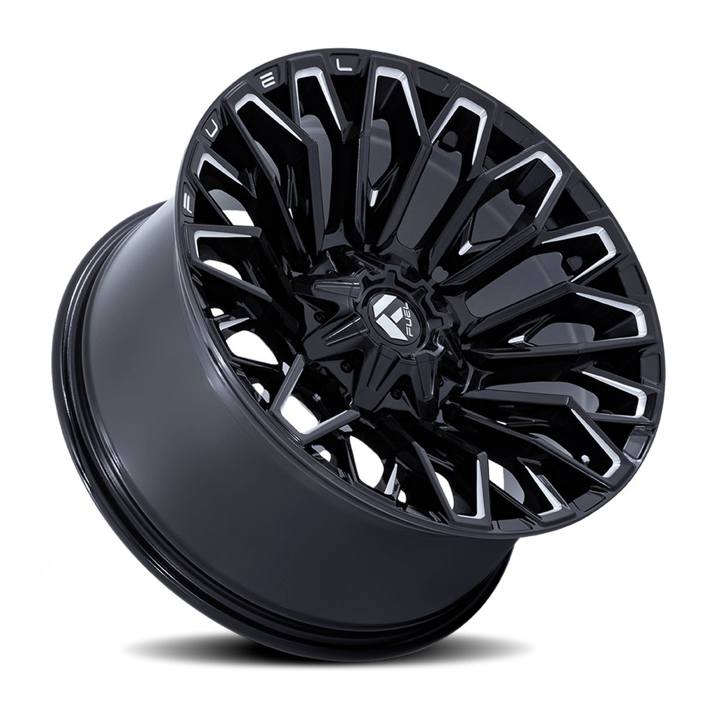 Aluminum Wheels 20X10 Strike FC865 BE Gloss Black/Milled Fuel Off Road Wheels