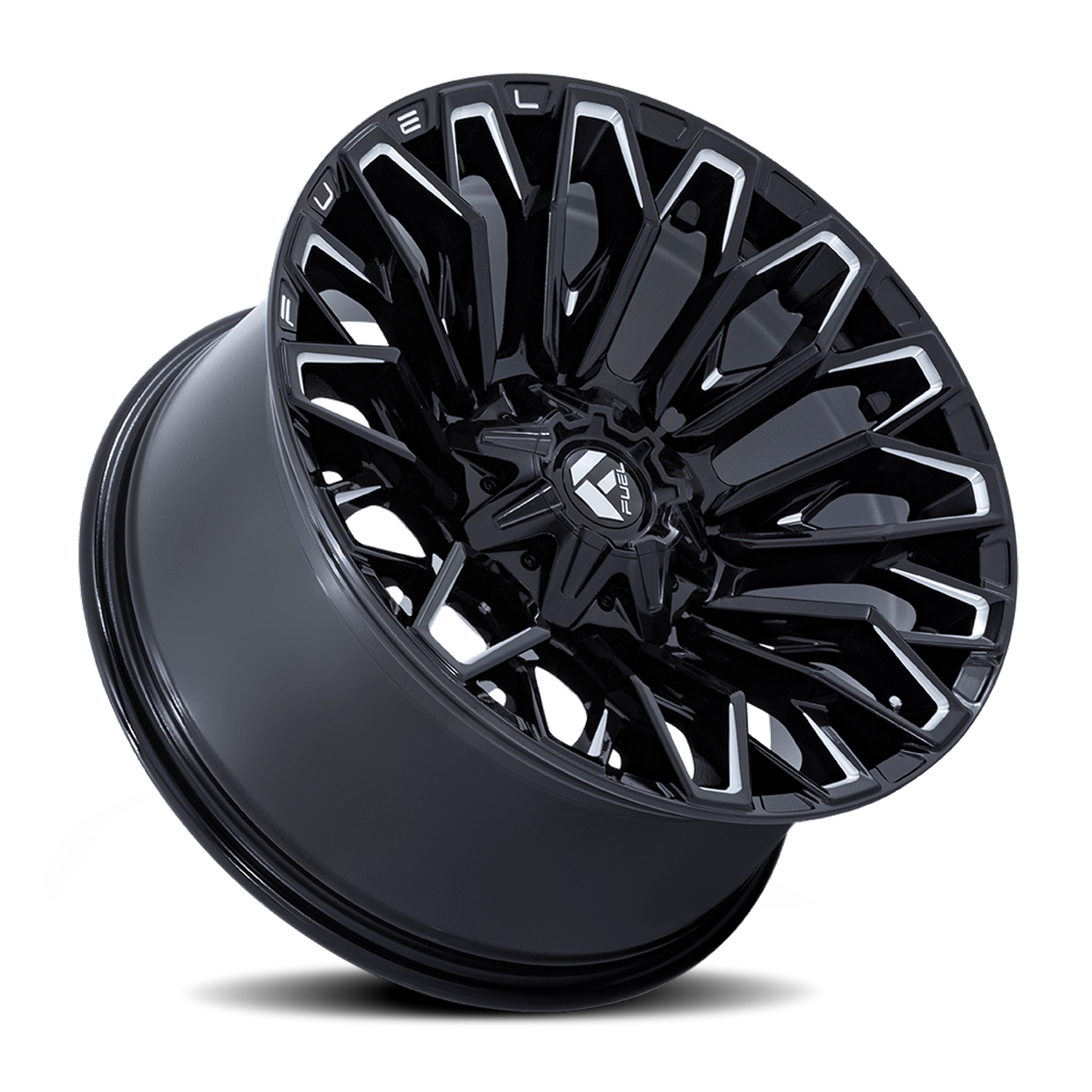 Aluminum Wheels 20X10 Strike FC865 BE Gloss Black/Milled Fuel Off Road Wheels