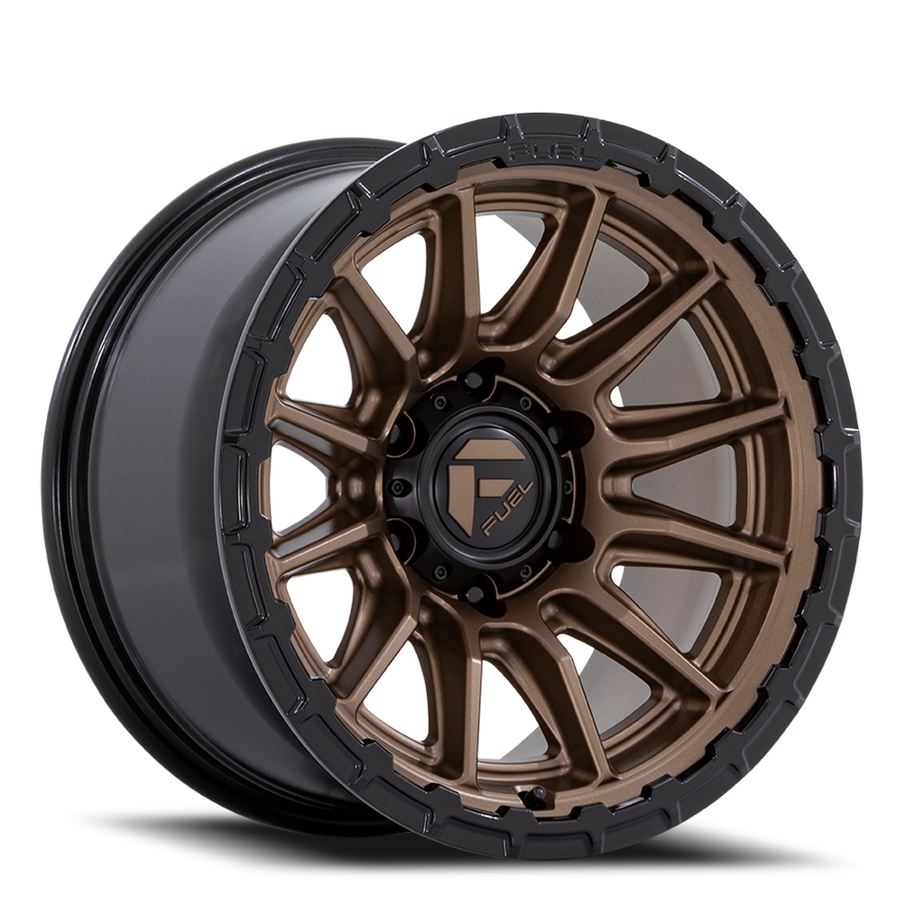 Aluminum Wheels 17X9 Piston FC866 ZB Matte Bronze/Gloss Black Lip Fuel Off Road Wheels