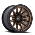 Aluminum Wheels 17X9 Piston FC866 ZB Matte Bronze/Gloss Black Lip Fuel Off Road Wheels