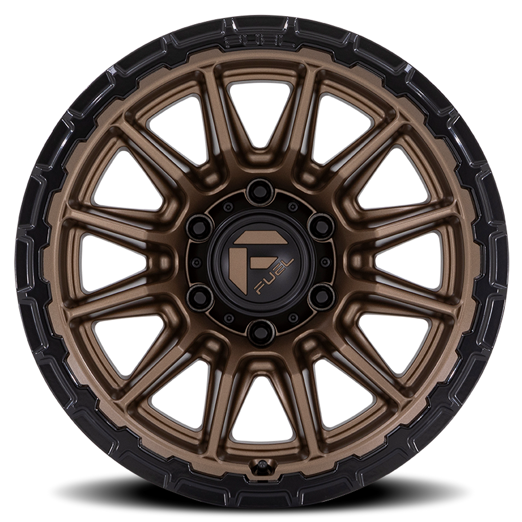 Aluminum Wheels 17X9 Piston FC866 ZB Matte Bronze/Gloss Black Lip Fuel Off Road Wheels