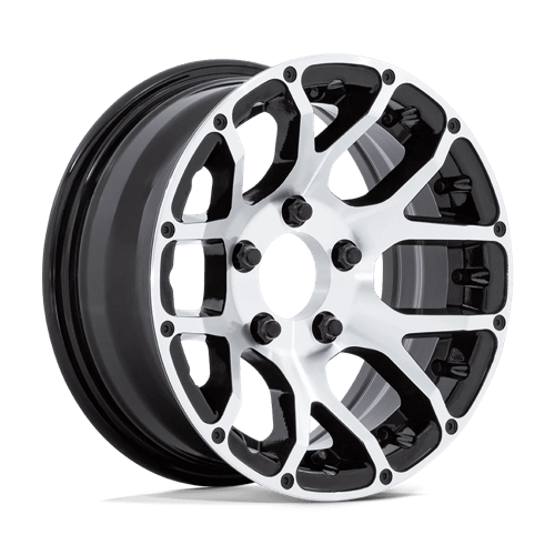 HE1825 14X6 5X4.5 -6 G-BLK-MCH (NO CAP)