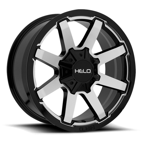 HE909 20X9 8X6.5 G-BLK MACH 0MM