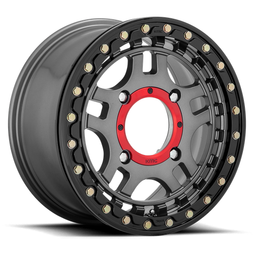 RECON UTV BL 14X7 4X137 G-MTL BLK-RG +38