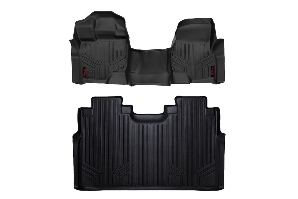 Floor Mats FR & RR Over Hump Ford F-150 (15-26)/F-150 Lightning (22-26)/Raptor (17-25) Rough Country