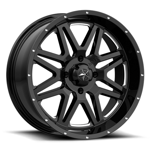 VIBE UTV 16X7 4X137 MILLED G-BLACK 00MM