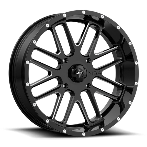 BANDIT UTV 22X7 4X137 G-BLK MILL 00MM