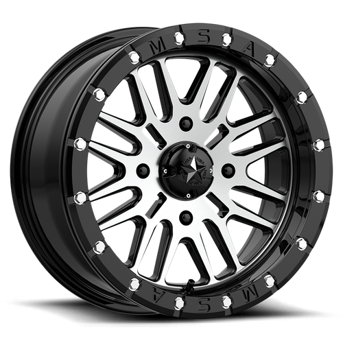 BRUTE UTV BL 18X7 4X137 G-BLK MACH 10MM