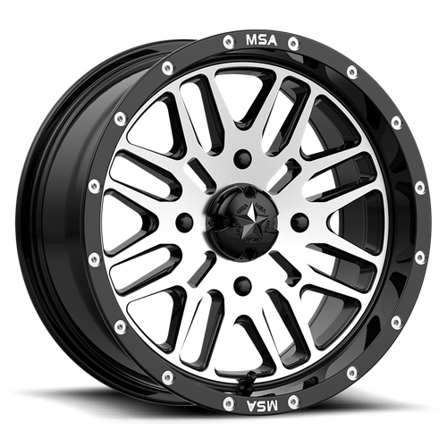 BRUTE UTV 22X7 4X137 G-BLK MACH 10MM