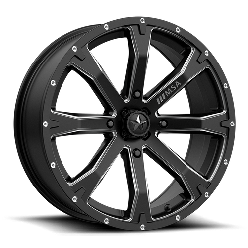 BOUNTY UTV 14X7 4X137 S-BLK MILL 10MM