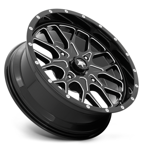 PORTAL UTV 22X7 4X137 112 G-BLK-MILL +0