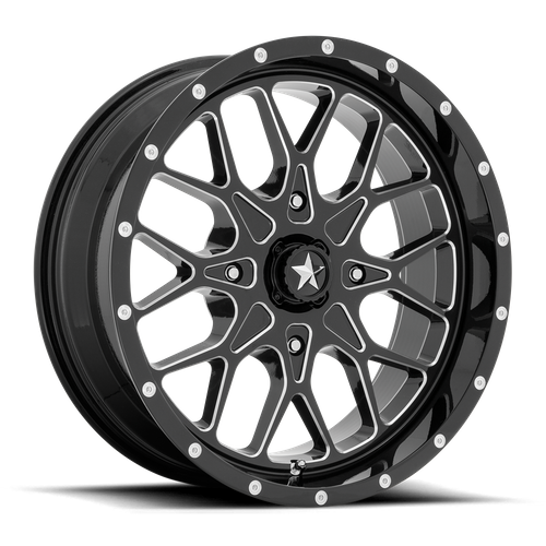 PORTAL UTV 22X7 4X137 112 G-BLK-MILL +0