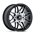 RADAR UTV 15X7 5X4.5 72 +10 G-BLK-MCH