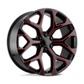 PR176MR 22X9 6X5.5 78.1 GBLK RED-MILL 24