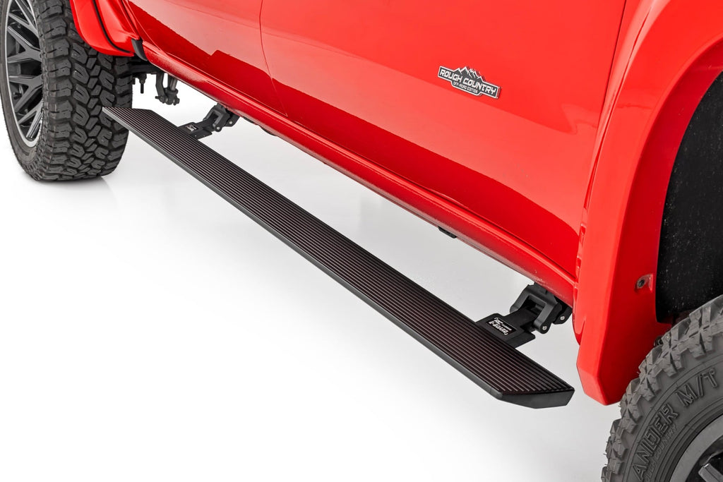 Power Running Boards Dual Electric Motor Crew Cab Silverado/Sierra 1500/2500HD/3500HD 2WD/4WD Rough Country