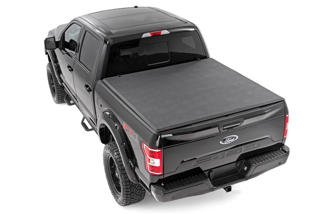 Ford Soft Tri-Fold Bed Cover 15-20 F-150-5 Foot 5 Inch Bed Rough Country