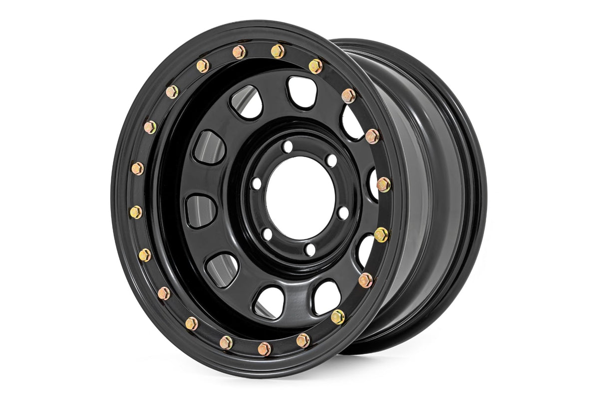 Steel Simulated Bead Lock Wheel Black Rough Country