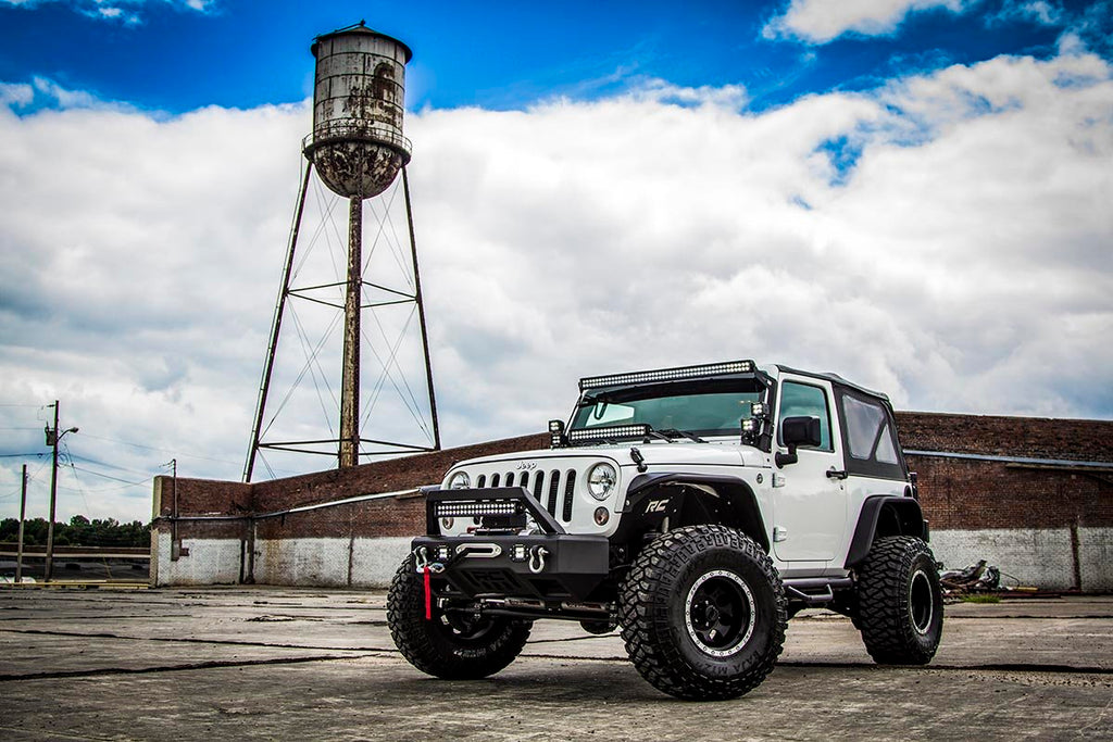 Jeep Wheel to Wheel Nerf Steps 12-18 Wrangler JK 2 Door Rough Country