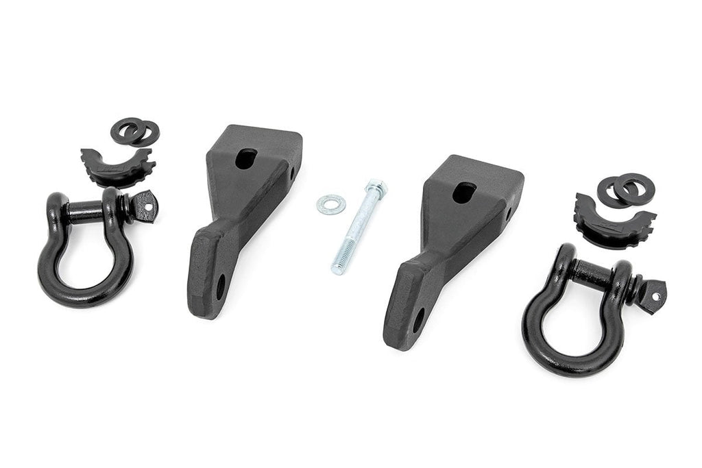 Tow Hook Brackets D-Ring Combo Silverado/Sierra 1500 (07-13) Rough Country