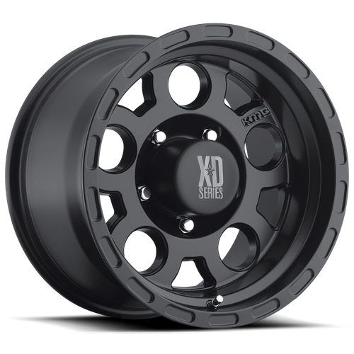 XD122 17X9 6X5.5 MATTE BLACK -6MM KIT