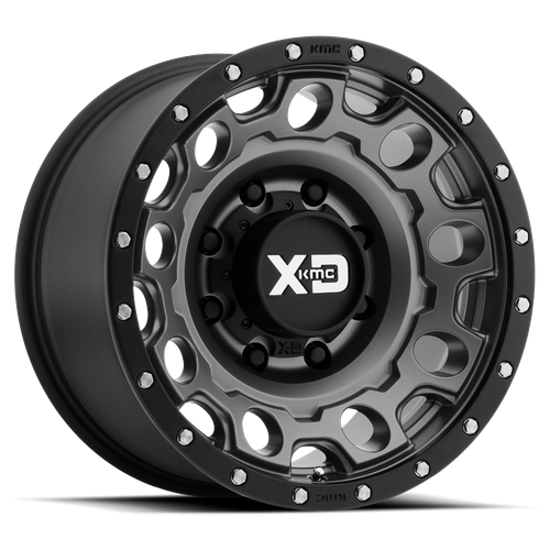 XD129 18X9 6X5.5 M-GRY BLK-RING +18MM