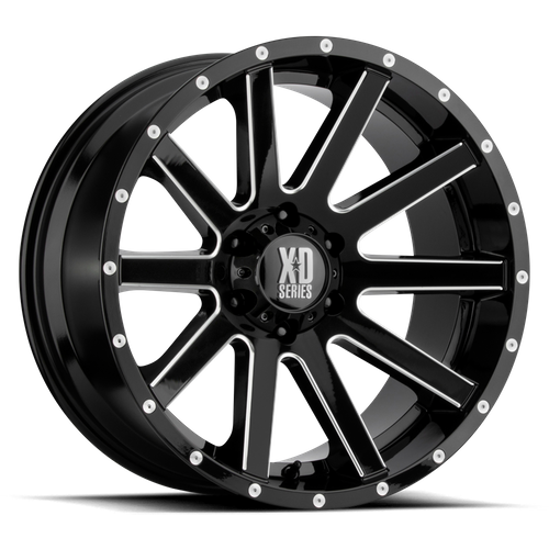 XD818 20X10 5X5.0 G-BLK MILL -24MM