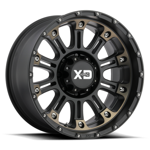 XD829 20X9 5X5.0 S-BLK MACH DTCC -12MM