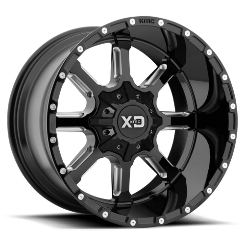 XD838 20X9 5X5.0/5.5 G-BLK MILL 0MM