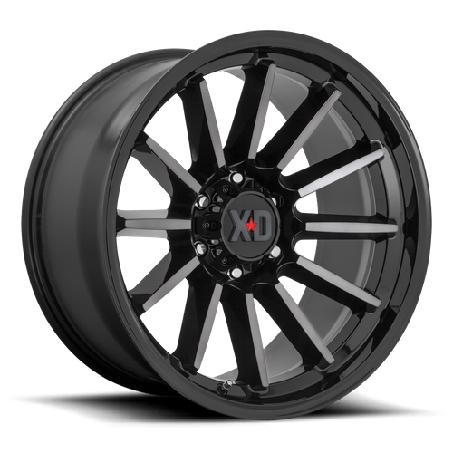 XD855 22X10 5X5.0 G-BLK MACH GTCC -18MM