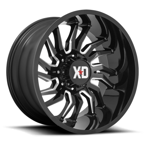 XD858 22X10 6X5.5 GLOSS BLACK MILL -18MM