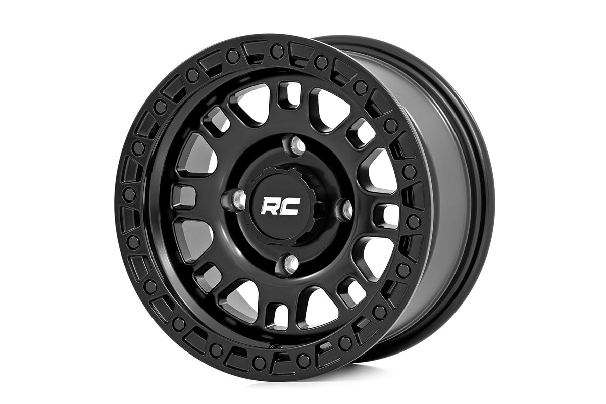 Rough Country 82 Series Wheel | UTV | Semi Gloss Black | 15x7 | 5x4.5 | +10mm